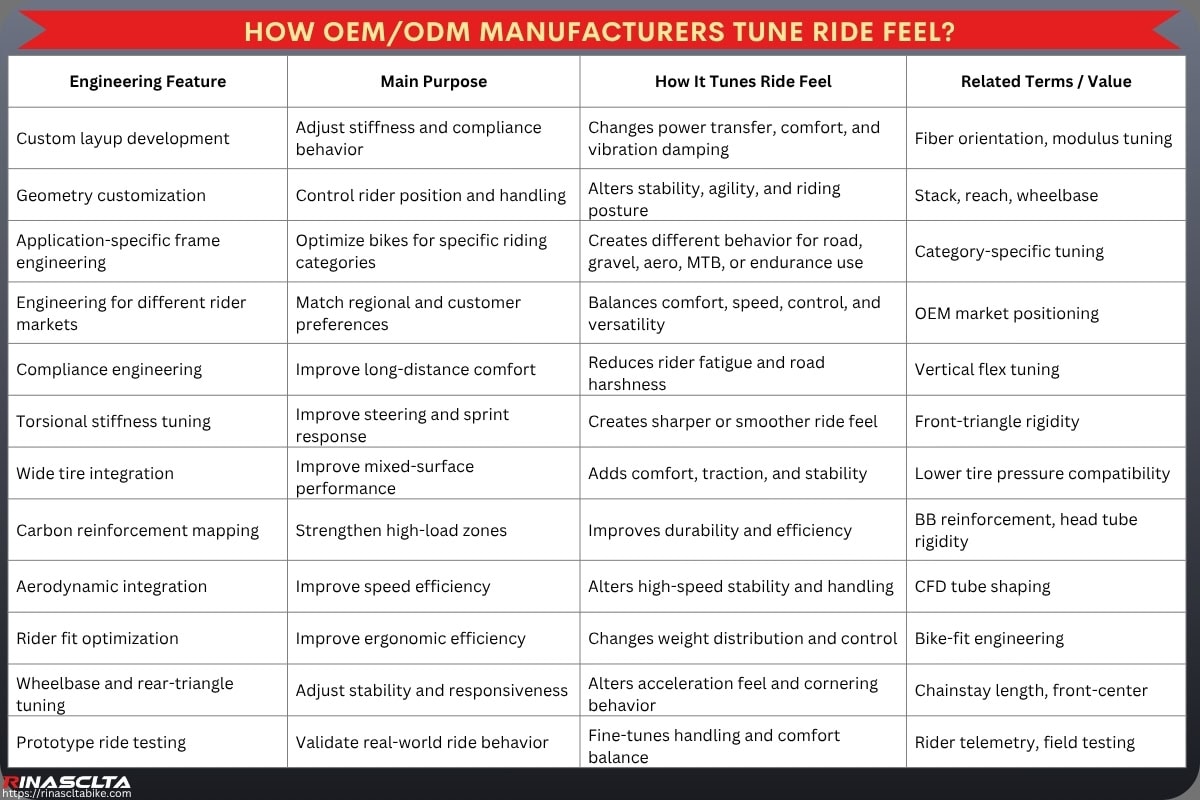 Bike Frame Engineering & Ride Feel: How Carbon Frame Design Influences Performance How OEM_ODM Manufacturers Tune Ride Feel