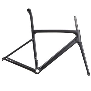 Rinasclta lightweight disc brake carbon road bike frame 850g aerodynamic