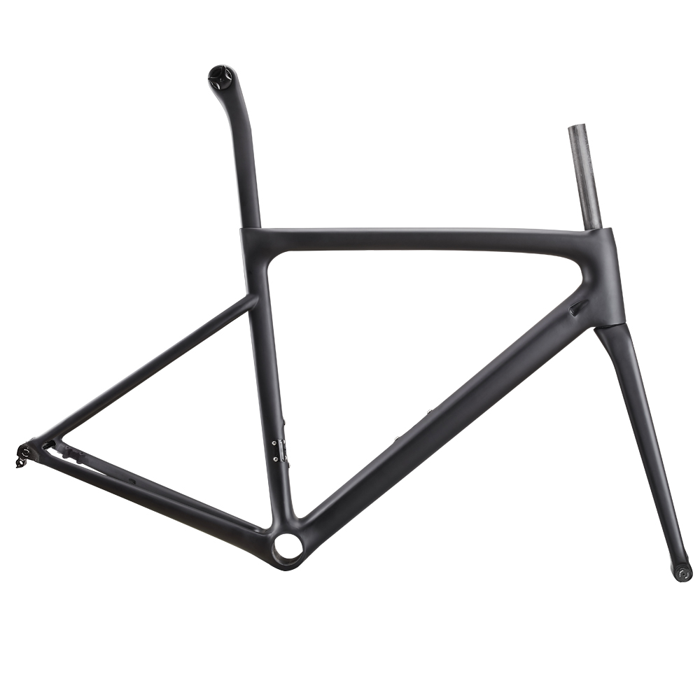 850g Disc Brake Lightweight Carbon Fiber Road Bike Frame | With Tax-Free Shipping & Free Headset Rinasclta lightweight disc brake carbon road bike frame 850g aerodynamic