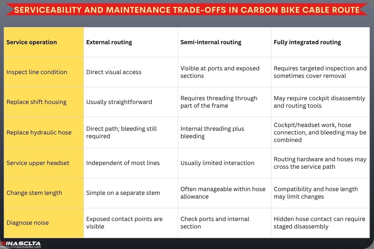 Internal Cable Routing in Modern Carbon Bikes: Engineering, Design & Manufacturing Considerations Serviceability and Maintenance Trade-offs in Carbon Bike Cable Route