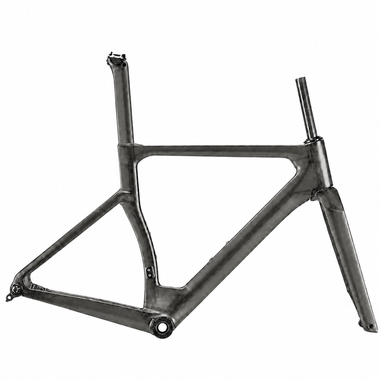 Rinasclta X-AERO Frameset | Carbon Aerodynamic Bike Disc Brake Frameset | T47+ UDH Rinasclta X-AERO road bike frameset aero fork aero seat post