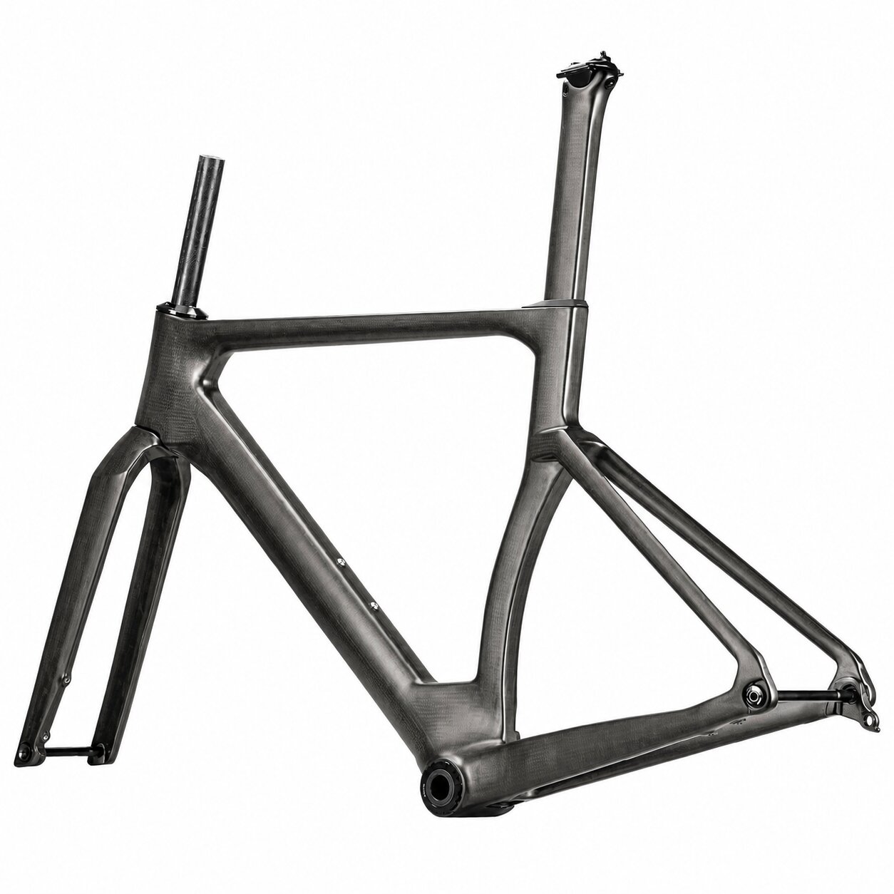 Rinasclta X-AERO Frameset | Carbon Aerodynamic Bike Disc Brake Frameset | T47+ UDH Rinasclta X-AERO road bike frameset aero fork flat disc mount