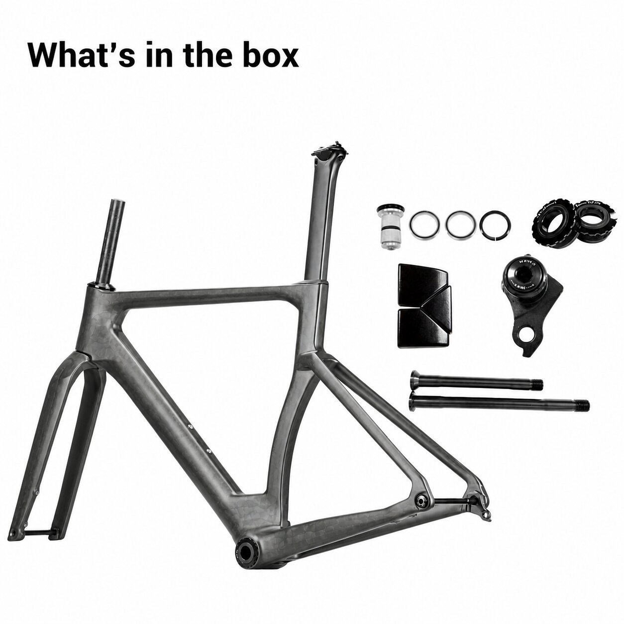 Rinasclta X-AERO Frameset | Carbon Aerodynamic Bike Disc Brake Frameset | T47+ UDH Rinasclta X-AERO road bike frameset packing list