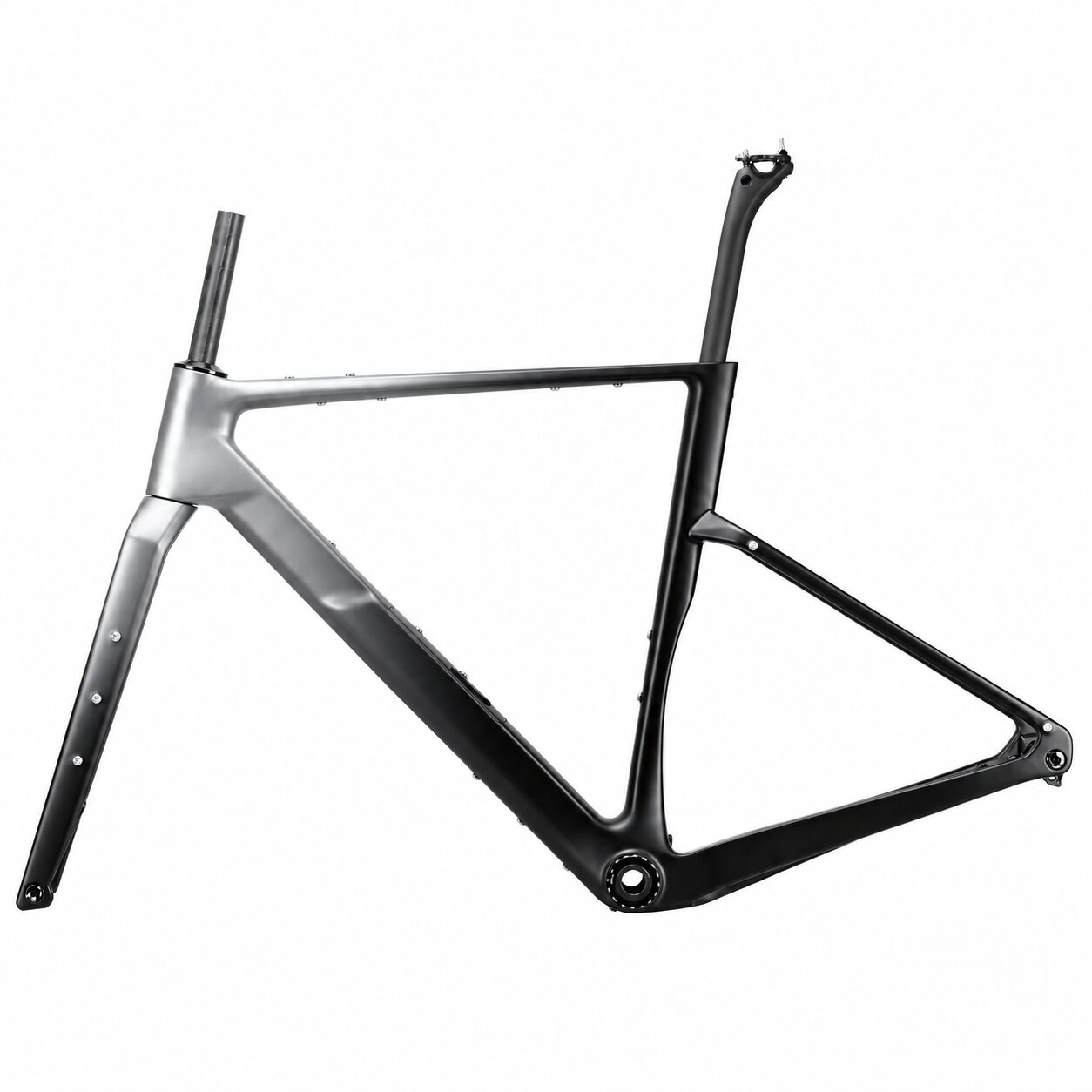 Rinasclta GR MAX Frameset | Carbon Aero Gravel Bike Frame Max Tire Size 700x57c | T47+ UDH Rinasclta GR MAX 2026 57mm max tire T47 bottom bracket